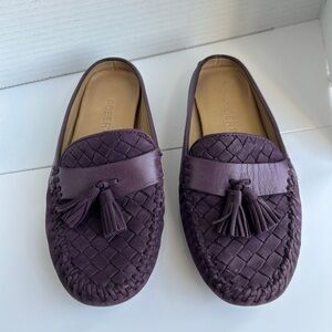 Robert Zur Purple Tassel Mule Loafers Women size 6